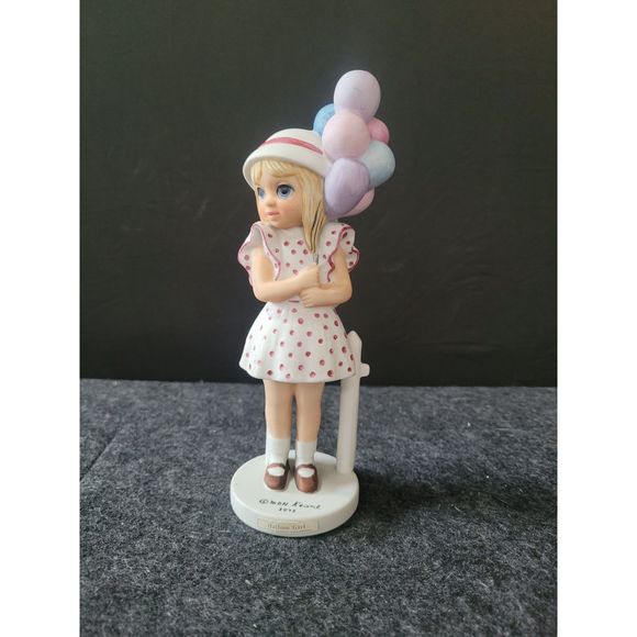 Vintage Margaret Keane Big Eyed Girl MDH 1976 Balloon Girl Figurine Japan - Picture 5 of 5